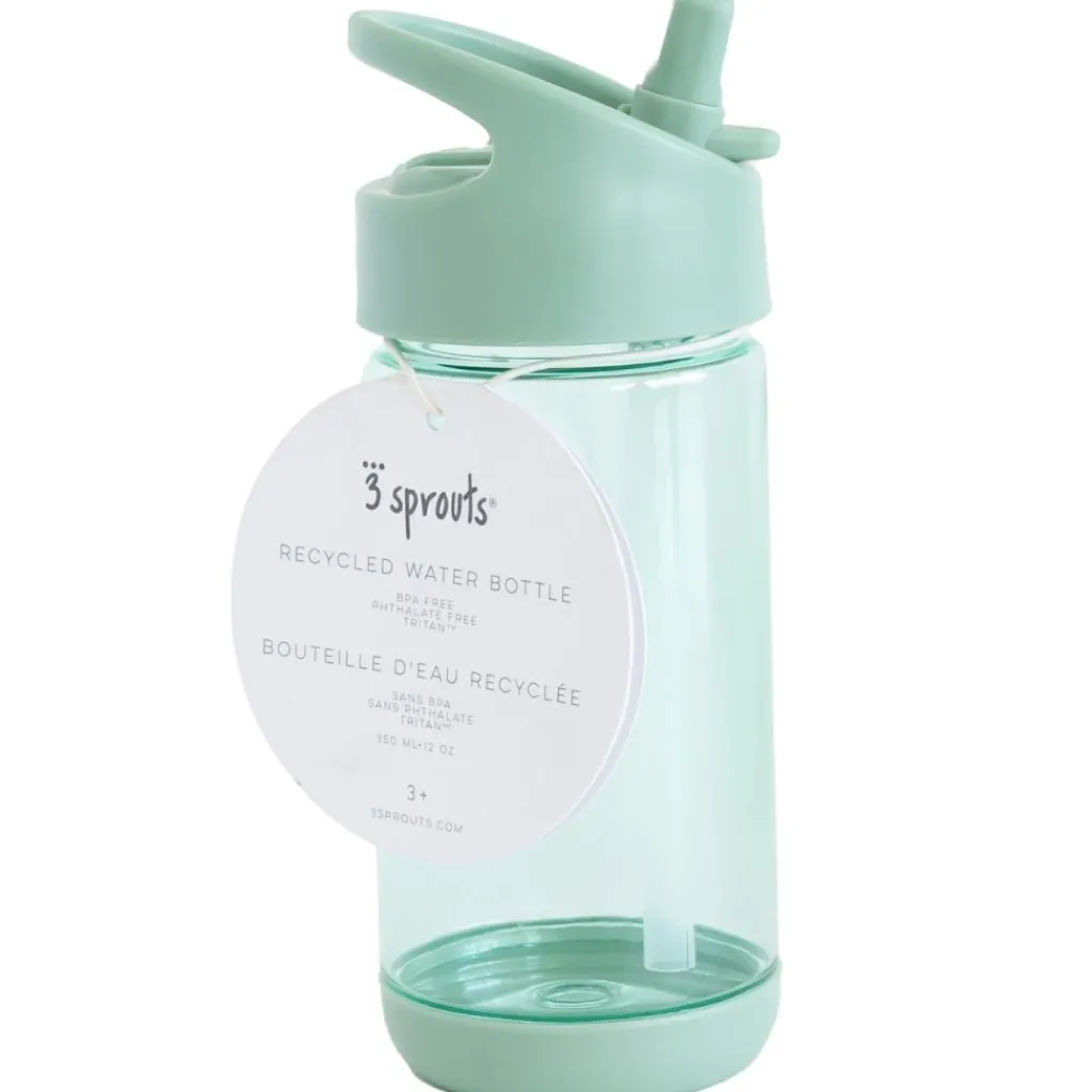 Enfant 3 sprouts Gourde en plastique recyclé Verte