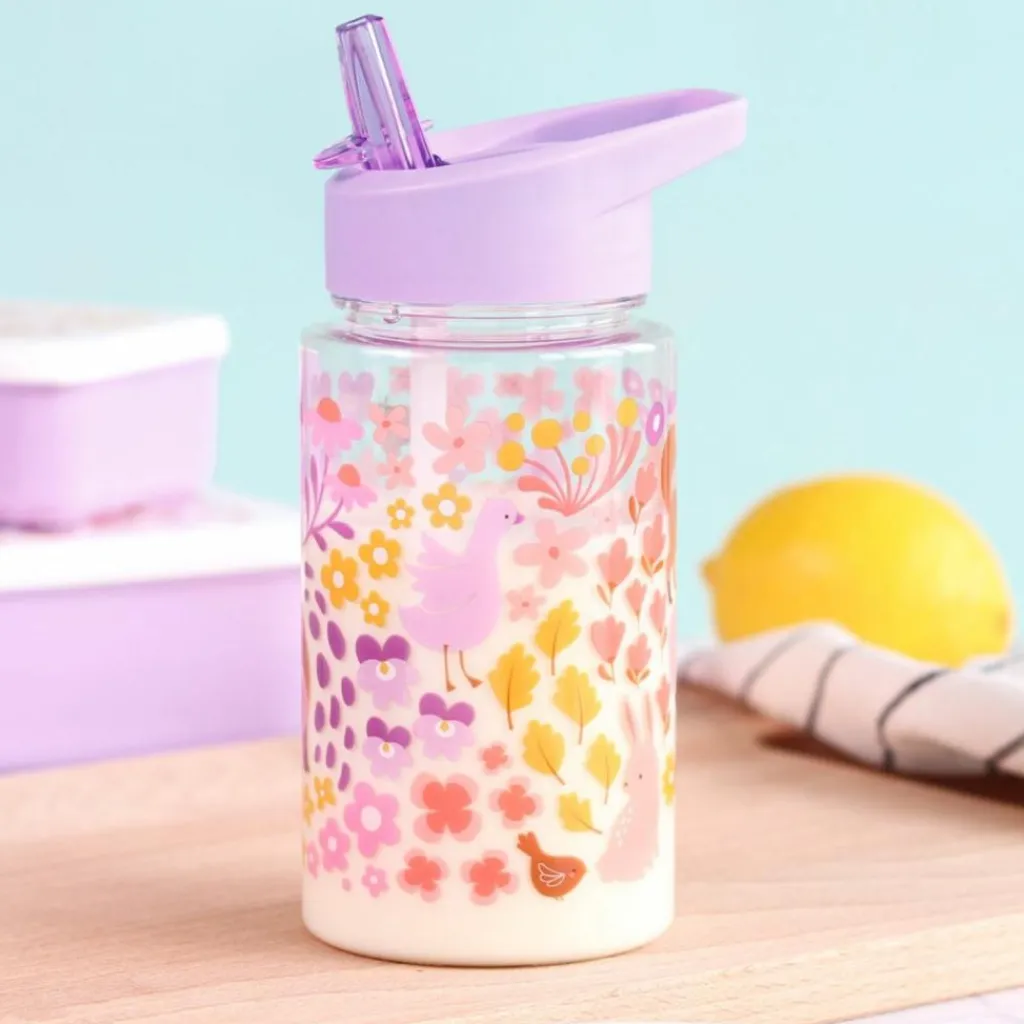 Enfant A Little Lovely Company Gourde Fleurs du jardin (450 ml)