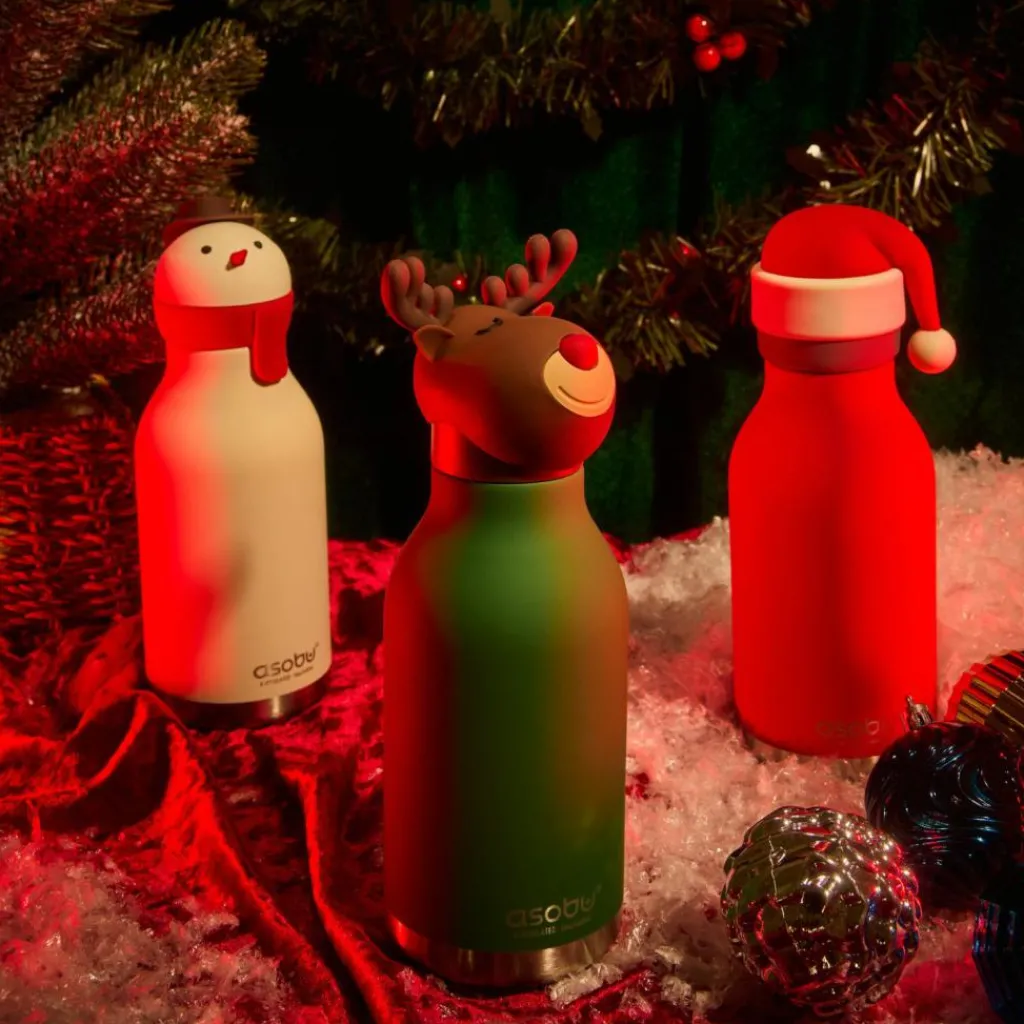 Enfant Asobu Gourde isotherme Bestie Bonhomme de neige (460 ml)