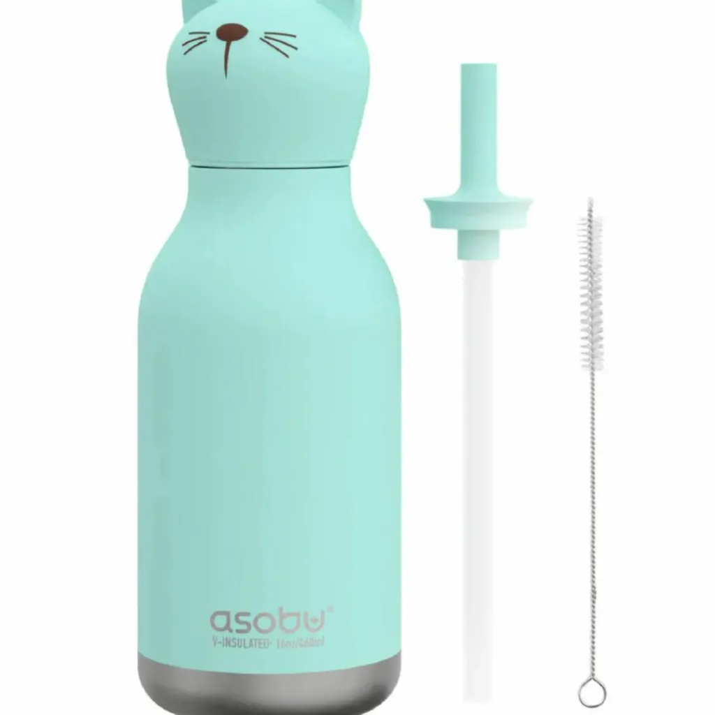Enfant Asobu Gourde isotherme Bestie Chat (460 ml)
