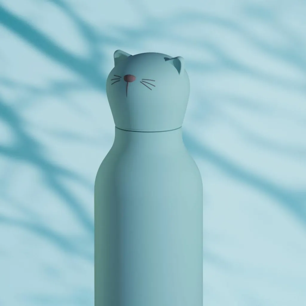 Enfant Asobu Gourde isotherme Bestie Chat (460 ml)