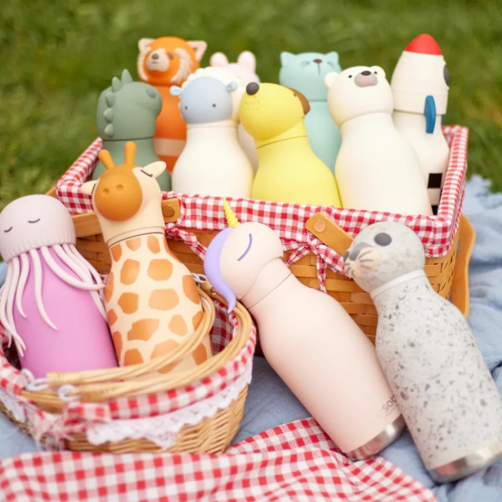 Enfant Asobu Gourde isotherme Bestie Chat (460 ml)