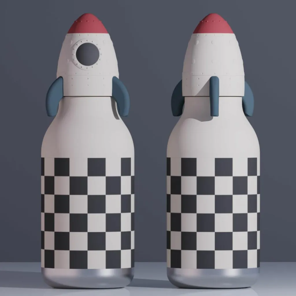 Gourde isotherme Bestie Fusée (460 ml) Enfant Gourde Enfant