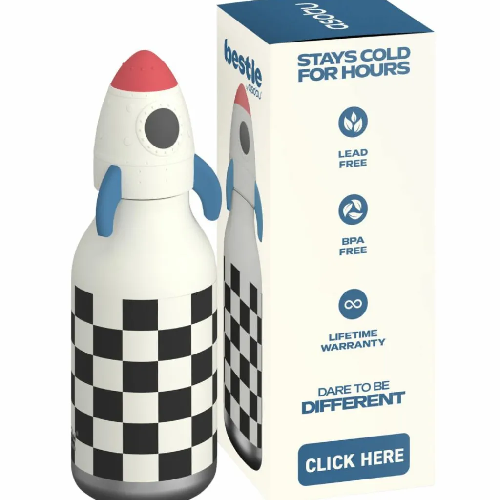Gourde isotherme Bestie Fusée (460 ml) Enfant Gourde Enfant