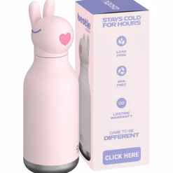 Clearance Gourde isotherme Bestie Lapin Rose (460 ml) Enfant Gourde Enfant