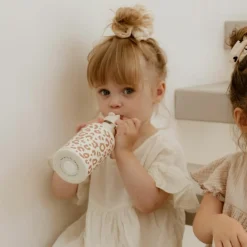 Enfant Atelier Wagram Gourde isotherme Léopard Crème (350 ml)