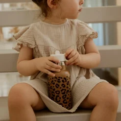 Enfant Atelier Wagram Gourde isotherme Léopard Marron (350 ml)