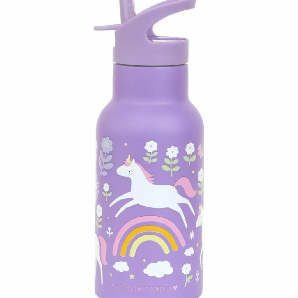 Enfant A Little Lovely Company Gourde isotherme Rêves de licorne (350 ml)