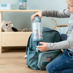 Enfant Done by Deer Gourde isotherme Tiny farm Bleu (340 ml)