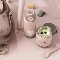 Enfant Done by Deer Gourde isotherme Tiny farm Rose (340 ml)