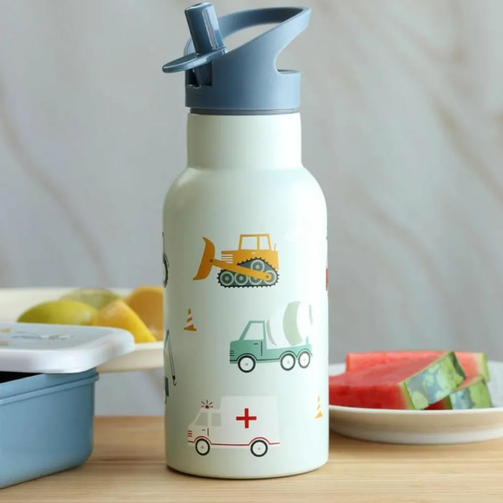 Enfant A Little Lovely Company Gourde isotherme Véhicules (350 ml)