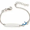 Enfant Baby bijoux Gourmette Vespa Bleu 12 + 2,5 cm (argent)