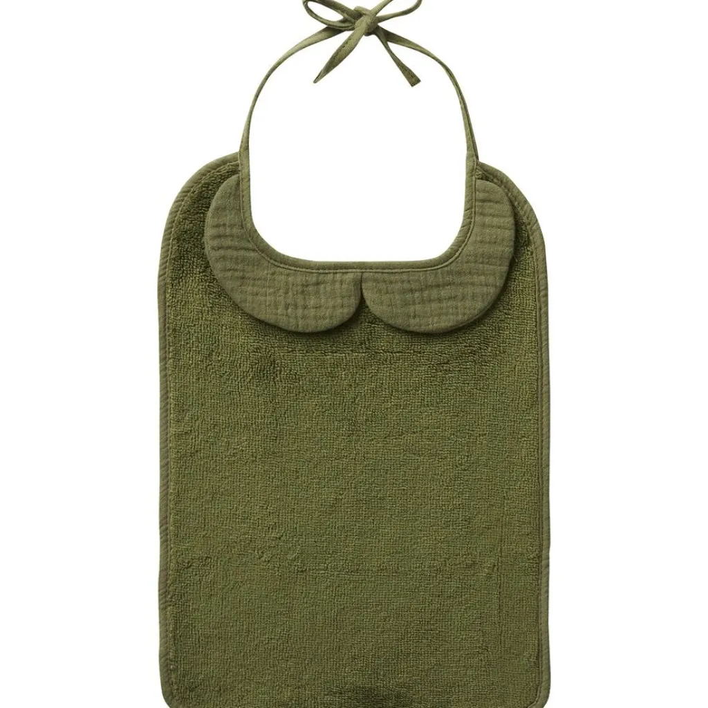 Sale Grand bavoir Soft bambou et gaze de coton Fougère Bavoirs