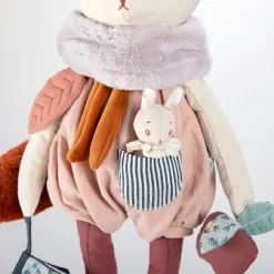 Grand lapin d'activités Après la pluie (65 cm) Peluche D'Activités