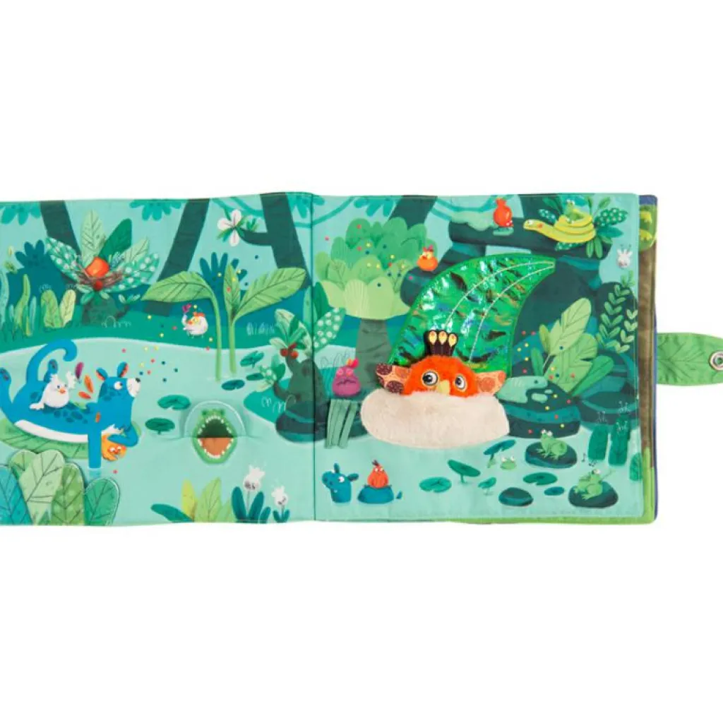 New Grand livre bébé d'activités Dans la Jungle Livre Bébé En Tissu