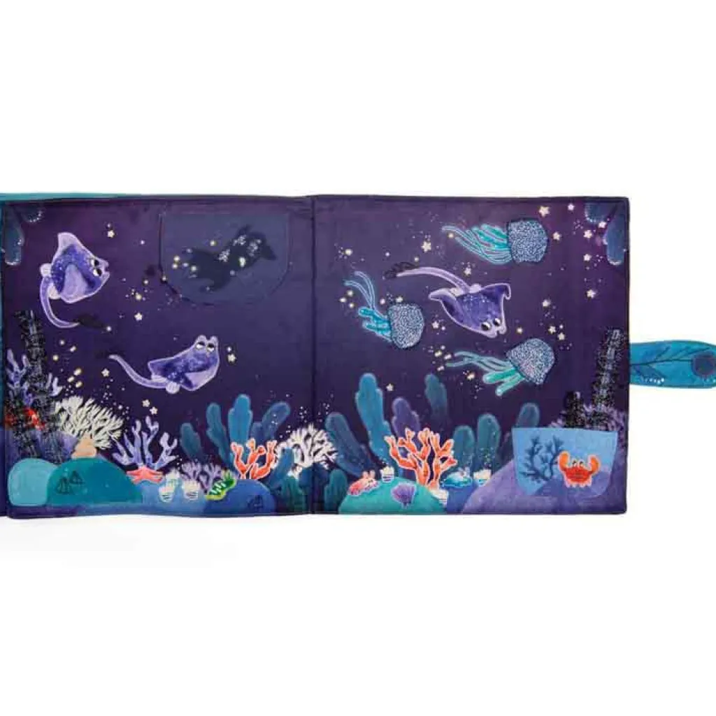 Discount Grand livre d'activités en tissu Les aventures de Paulie Livre Bébé En Tissu