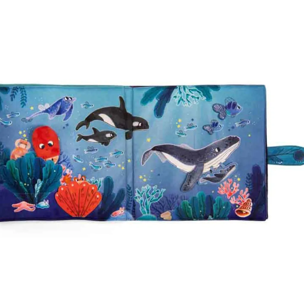 Discount Grand livre d'activités en tissu Les aventures de Paulie Livre Bébé En Tissu