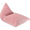 Online Grand pouf Pink Mousse velours côtelé Fauteuil / Pouf