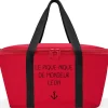 Les Griottes Grand sac isotherme rouge (personnalisable)