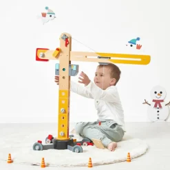 Best Grande grue en bois Petites Voitures, Véhicules Et Circuits