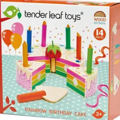 Sale Gâteau d'anniversaire arc-en-ciel à découper Dînette Et Aliments Factices