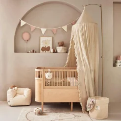 Jollein Guirlande de fanions Rose-Ivory (200 cm)