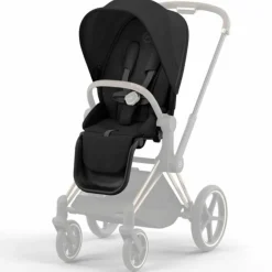 Hot Habillage de Siège pour poussette Priam 4 et Epriam 2 - Sepia Black Assise Pour Poussette