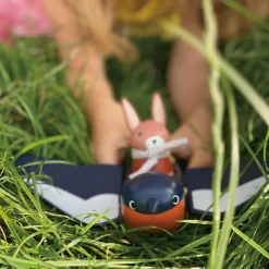 Tender Leaf Hirondelle et son ami lapin en bois