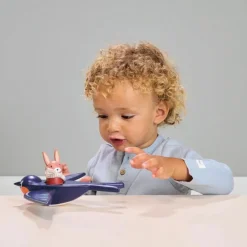 Tender Leaf Hirondelle et son ami lapin en bois