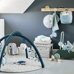 Done by Deer Hochet anneau d'activités bleu