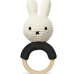 Just Dutch Hochet anneau de dentition Miffy noir
