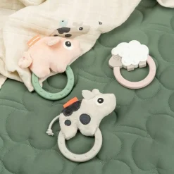 Done by Deer Hochet avec anneau de dentition Dotti Sable