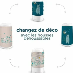 Angelcare Housse décorative poubelle Dress Up Eléphants gris