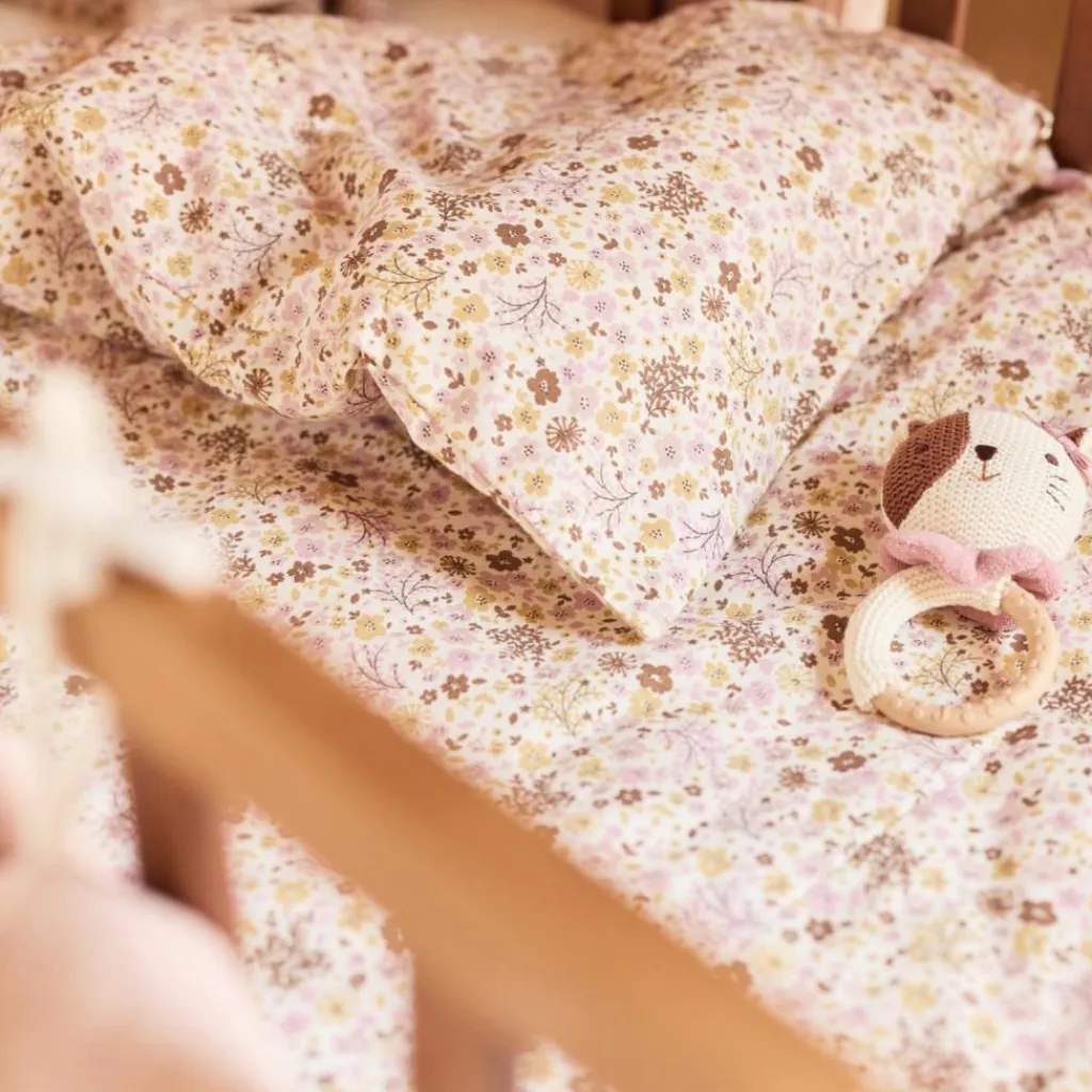 Jollein Housse de couette + taie d'oreiller Flower Fairies (100 x 140 cm)