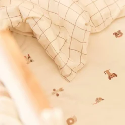 Jollein Housse de couette + taie d'oreiller Animal Friends (100 x 140 cm)