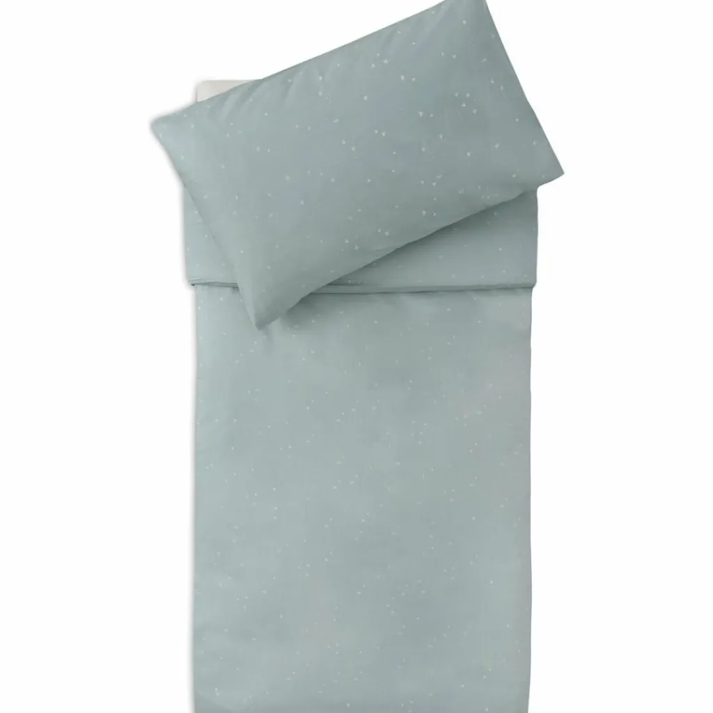 Jollein Housse de couette + taie d'oreiller Sea Green (100 x 140 cm)