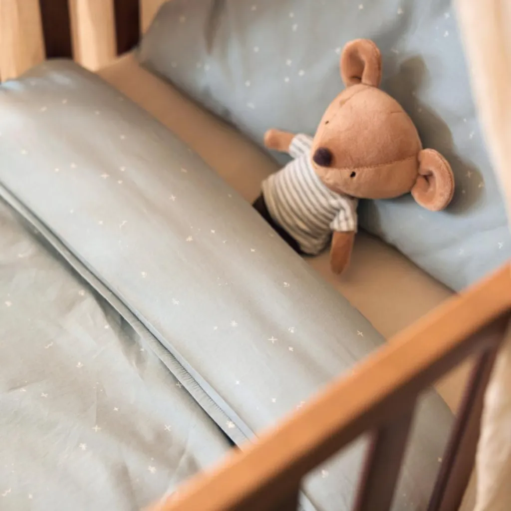 Jollein Housse de couette + taie d'oreiller Sea Green (100 x 140 cm)