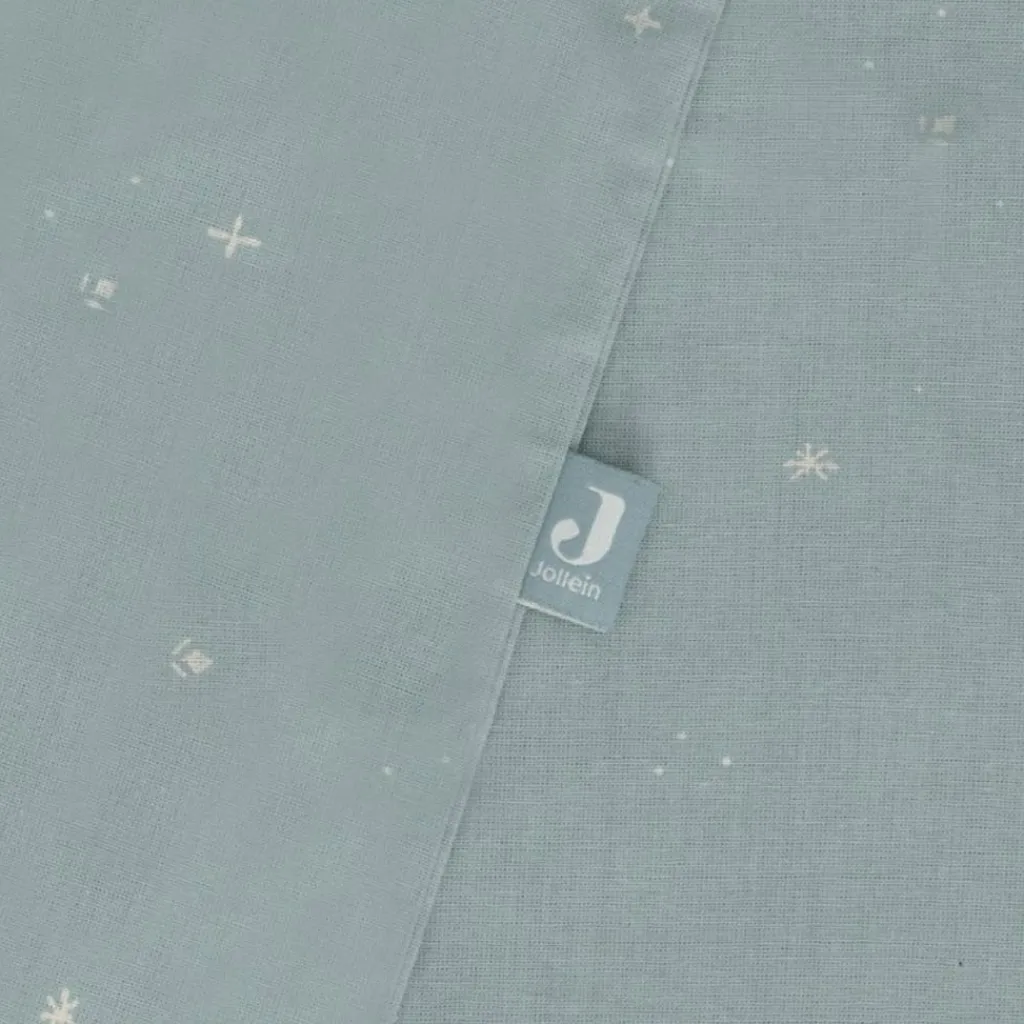 Jollein Housse de couette + taie d'oreiller Sea Green (100 x 140 cm)