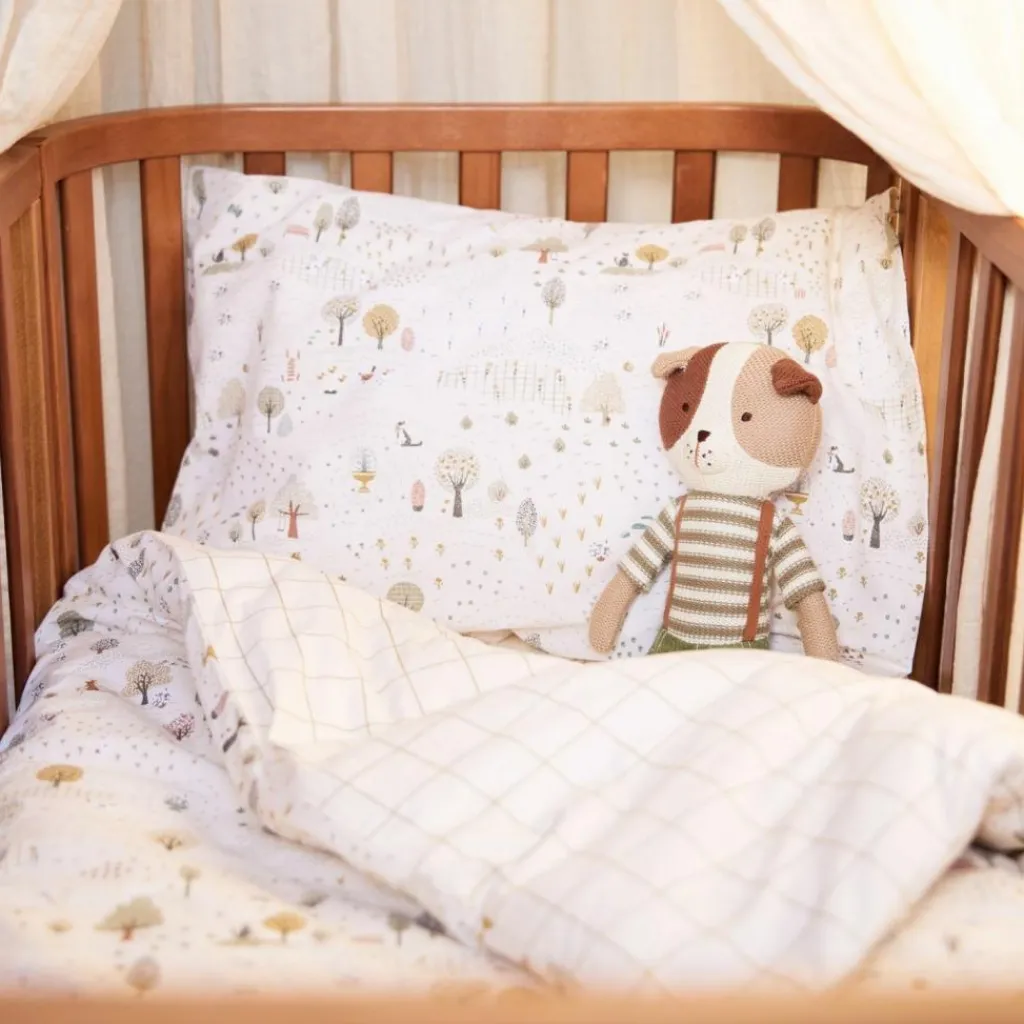 Jollein Housse de couette + taie d'oreiller Tiny Park (100 x 140 cm)