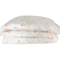 Discount Housse de couette en coton bio Yukari Peach (100 x 140 cm) Housse De Couette Bébé