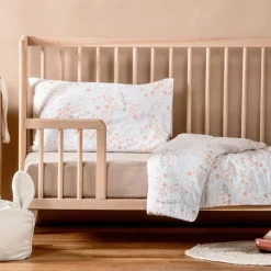 Discount Housse de couette en coton bio Yukari Peach (100 x 140 cm) Housse De Couette Bébé