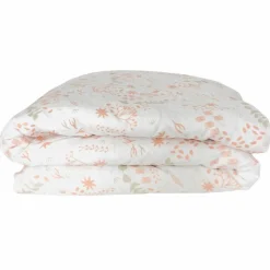 Kadolis Housse de couette en coton bio Yukari Peach (75 x 120 cm)