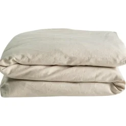 Kadolis Housse de couette satin de coton bio Lin (100 x 140 cm)