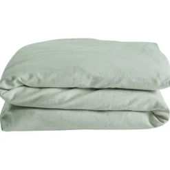 Kadolis Housse de couette satin de coton bio Tilleul (100 x 140 cm)