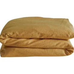 Kadolis Housse de couette satin de coton bio Ambre (100 x 140 cm)