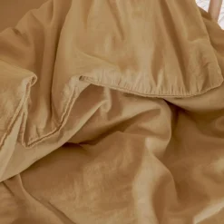 Kadolis Housse de couette satin de coton bio Ambre (100 x 140 cm)