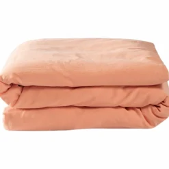 Best Housse de couette Satin Peach (75 x 120 cm) Housse De Couette Bébé