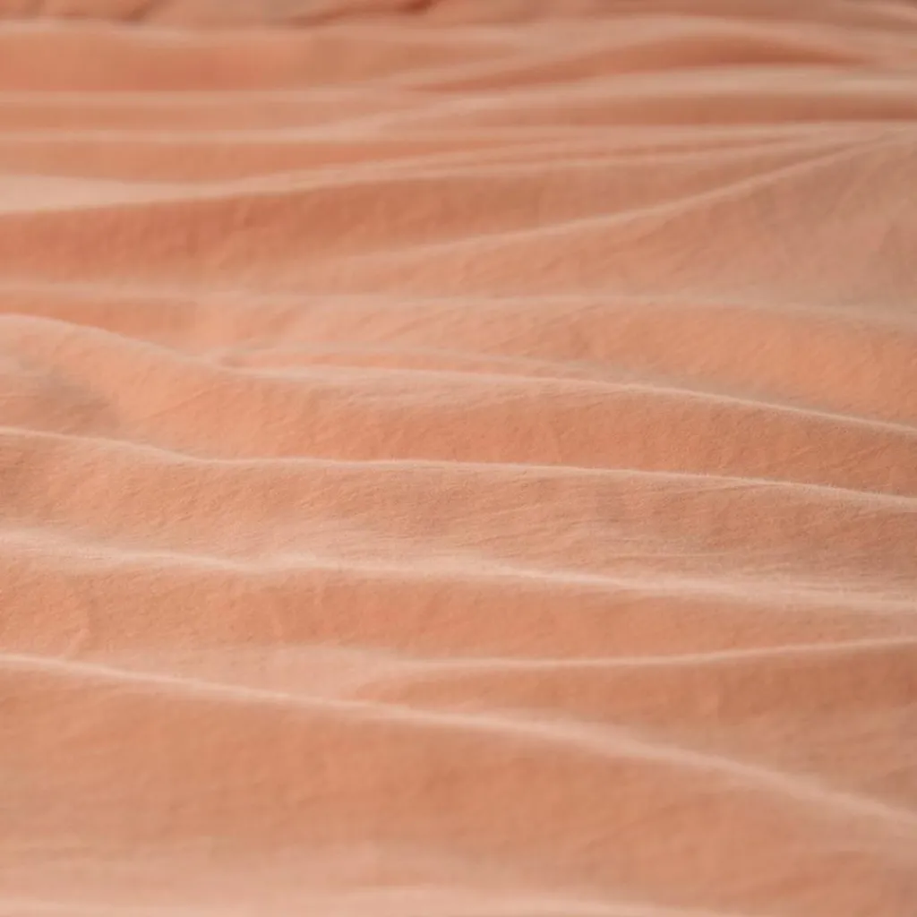 Best Housse de couette Satin Peach (75 x 120 cm) Housse De Couette Bébé