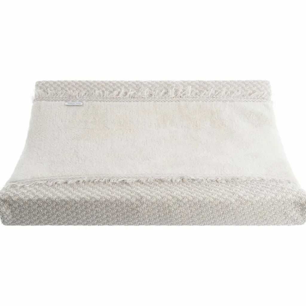 Housse de matelas à langer Happiness Urban Taupe-Ecru (45 x 70 cm) Housse De Matelas À Langer