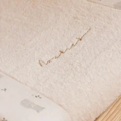 Noukie's Housse de matelas à langer en éponge écrue